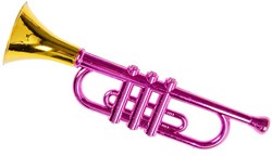 Trompette jouet métallique Duckiez - 33cm instrument de musique enfant