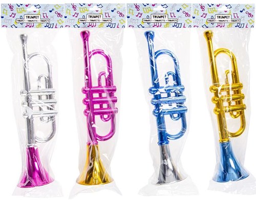 Trompette jouet métallique Duckiez - 33cm instrument de musique enfant-3