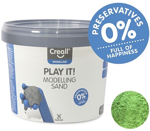 Creall sable à modeler vert - Sable cinétique 750g jouet créatif-2
