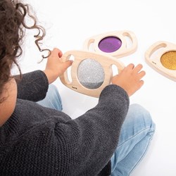 TickiT panneaux à paillettes jouet set de 3 - Easy Hold éducatif