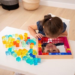 TickiT jouet éducatif Gem Cube Mirror Tray coloré et créatif