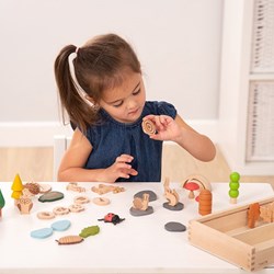 TickiT set de jeu forêt en bois - jouet éducatif nature enfants