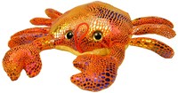 Peluche animaux marins à paillettes jouet multicolore 8-10 cm-3