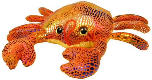 Peluche animaux marins à paillettes jouet multicolore 8-10 cm-3