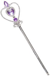 Baguette magique princesse argentée jouet pour filles 36 cm