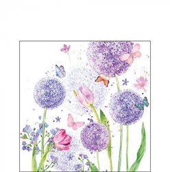 Ambiente serviettes motif floral 25 cm papier certifié FSC