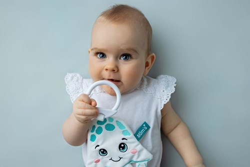 Mom's Care jouet bébé doudou méduse multicolore confort-3