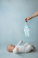Mom's Care SOFT BABY TOYS Crinkly Jellyfish Comforter Hanging Toy 4