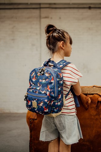 Pick & Pack sac à dos oiseaux navy S - sac à dos enfant polyester recyclé-2