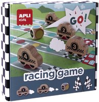 APLI Kids jeu de société de course avec voitures en bois - jeu éducatif