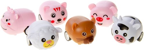 Duckiez jouet animal de ferme à rétrofriction - coloré et compact