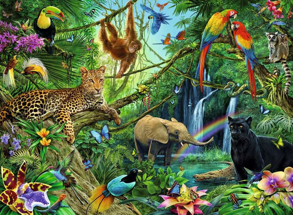 Puzzle Cadre Ravensburger 40 Pièces – Les Animaux Dans L'espace – Dès 4 Ans – Carton épais, Découpe Unique – Fabriqué En Europe