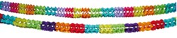 Boland guirlandes en papier Beauty multicolores - décoration de fête 2,5 mètres