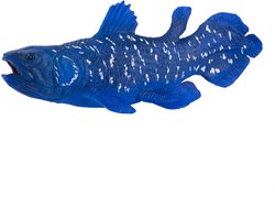 Mojo Sealife figurine coelacanthe bleu PVC océan