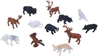 Mojo animaux de la forêt coffret figurines miniatures 12 pièces plastique
