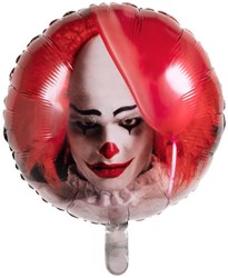 Clown d'horreur en ballon en aluminium 72357