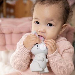 Ingenuity jouet de dentition Sylvi en caoutchouc naturel - anneau de dentition lapin bébé