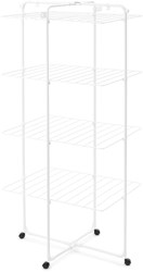 Brabantia étendoir tour HangOn 30 mètres blanc avec roulettes séchoir