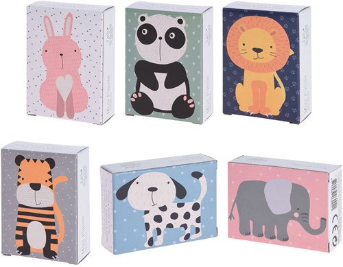 Mini puzzle animaux carton 8 pièces - jouet éducatif animaux