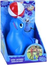 Arroseur d'eau otarie bleu jouet de jardin en plastique pour enfants