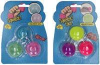Balle anti-stress sticky couleur jouet set de 3 silicone multicolore