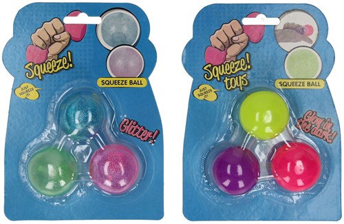 Balle anti-stress sticky couleur jouet set de 3 silicone multicolore