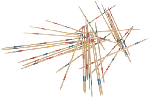 Jeu Mikado en bois avec boîte de rangement - jouet classique pour enfants-2