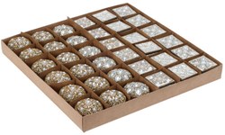 Boîte de rangement or jouet set de 36 avec strass et perles