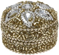 Boîte de rangement or jouet set de 36 avec strass et perles-2