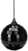 Boule de Noël noire miroir set - 12 boules disco décoration sapin-2