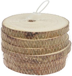 Koopman dessous de verre bois écorce 11cm lot de 6 décoration