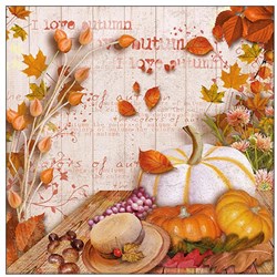 Ambiente serviettes couleurs d'automne 33cm - serviettes en papier FSC