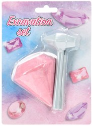 Kit d'excavation diamant jouet découverte pour enfants