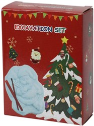 Kit d'excavation jouet de Noël chasse au trésor avec figurines et accessoires