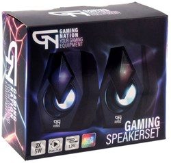 Ensemble de haut-parleurs gaming à changement de couleur avec lumière, USB-C et prise 3,5mm