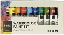Peinture aquarelle set peinture enfant 10x12ml couleurs créatives jouet