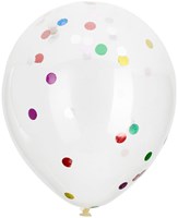Ballons confettis couleurs multiples décoration fête 8 pièces anniversaire-2