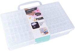 Boîte de rangement diamond painting multicolore jouet plastique