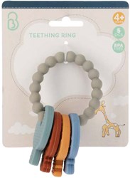 Anneau de dentition silicone trousseau de clés jouet bébé multicolore plastique