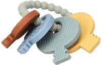 Anneau de dentition silicone trousseau de clés jouet bébé multicolore plastique-2