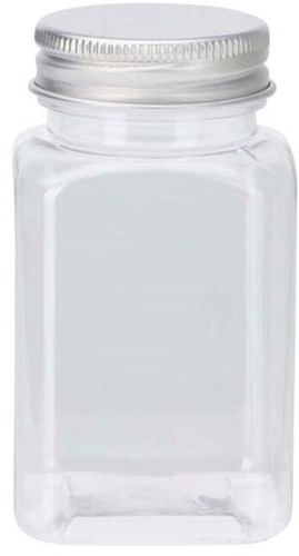 Bocaux de rangement en plastique avec couvercle - 4 pièces multicolores-2