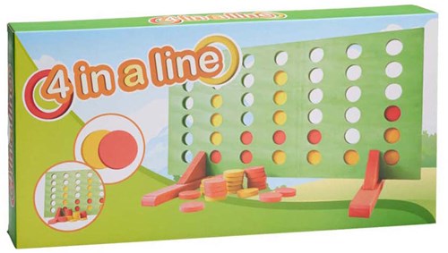 Jeu de puissance 4 en bois jeu de société stratégique multicolore