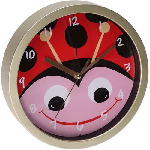 Horloge murale chambre enfant grenouille - jouet éducatif 20cm multicolore-3