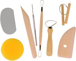 Kids at Work kit d'outils pour argile - Pottery Tool Kit 8 pièces pour enfants