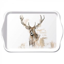 Ambiente plateau mélamine 13x21cm cerf bois décoration