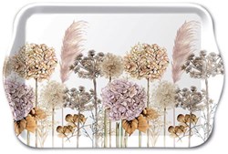 Ambiente plateau décoratif 13x21cm fleurs fleurs séchées mélamine