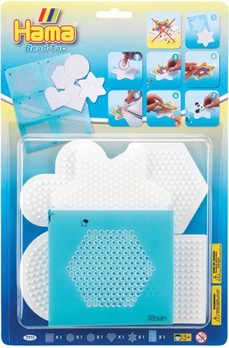 Hama plaques à perles à repasser Bead-Tac set - 5 pièces jouet créatif