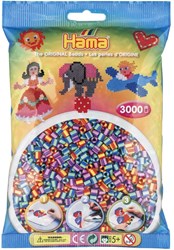 Hama perles à repasser - Mélange rayé 3000 pièces - Jouet créatif