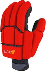 Grays gant de hockey Proflex 1000 Fluo Rouge Noir - taille LH XS