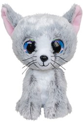 Lumo Stars peluche chat Katti 15cm jouet en peluche gris blanc